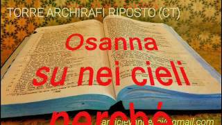 OSANNA SU NEI CIELI base musicale con testo karaoke [upl. by Yreneh547]