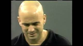 Andre Agassi vs Hicham Arazi Indian Wells 2001 [upl. by Ecirtam]