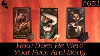 How Does He View Your Face And Body👀😳😱 Pick a Card Tarot Reading [upl. by Aelahc423]