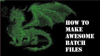 How to create awesome asciiart in Command prompt Batch file [upl. by Jordans882]