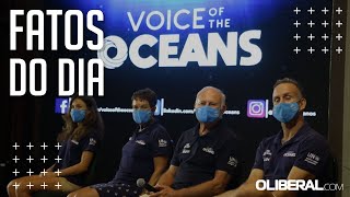 Em Belém família Schurmann pede ação contra o lixo nos oceanos [upl. by Ynos]