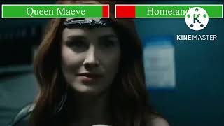 Queen Maeve vs Homelander with healthbars [upl. by Rattan]