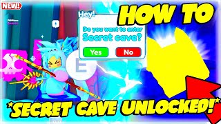 SECRET CAVE quotGOLDEN HUGE CATquot HOW TO UNLOCKED 🔓 In SHINY PETS PET SIMULATOR X New Update MAMAYA 😍 [upl. by Finegan549]