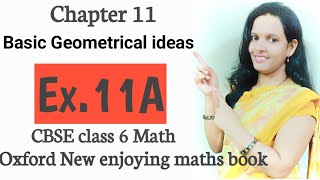 Ex11AChapter11 Basic geometrical idea  point line segmentrayangle  class 6  oxford book [upl. by Vander959]