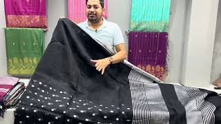 Most Stylish Latest Linen Designer Saree Collection linenfashion sareelovers fashiontrends [upl. by Euqirrne]