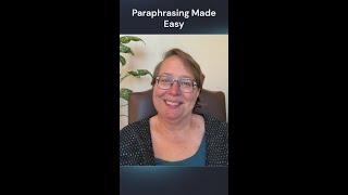 Paraphrasing Made Easy [upl. by Arlen3]