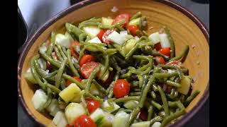 Salade composée haricots verts recette cookeo [upl. by Katlin]