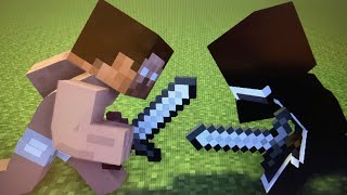 sword fight Minecraft animation [upl. by Mohkos]