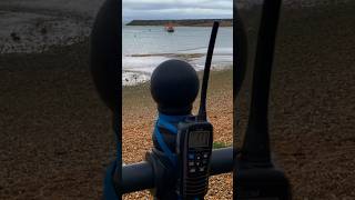 Sovereign Harbour Eastbourne Lifeboat RNLI tow in a sailboat [upl. by Klaus]