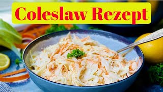 Coleslaw Rezept  perfekt fürs BBQ  Die Frau am Grill [upl. by Gannie191]