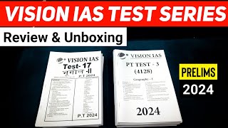 Vision ias 2024 test series review हिंदी amp English  UPSC Prelims 2024 best test Series [upl. by Ecenaj]