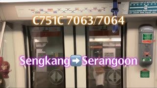 C751C 70637064 Sengkang➡️Serangoon [upl. by Hameerak]