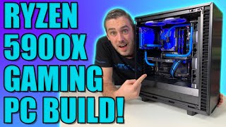 EPIC AMD Ryzen 9 5900X Gaming PC Build [upl. by Rafi]