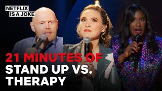 Bill Burr Sebastian Maniscalco and more on Standup vs Therapy  Netflix [upl. by Ellocin]