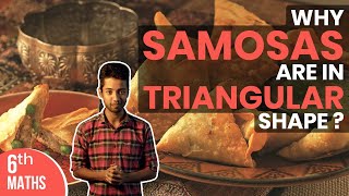 Why Samosas are in Triangular Shape  Class 6  Chitti Classes [upl. by Enyawud863]