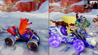 Crash Team Racing Nitro Fueled Blizzard Bluff Contra el Totilord [upl. by Clover]