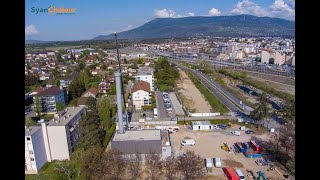 Construction de la chaufferie biomasse AmbillyVillelaGrand  HauteSavoie  SyanChaleur  Dalkia [upl. by Alhak]