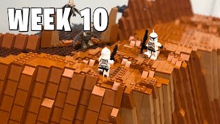 Building Geonosis in LEGO  Week 10 Beginning the Geonosis Arena [upl. by Eeldivad]