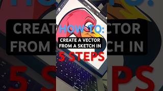 How to create a vector from a sketch in 5 easy steps adobeillustrator vectortutorials vectoring [upl. by Benito]