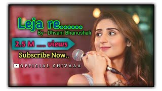 Dhvani Bhanushali live performanceLeja re song whatsapp status [upl. by Nosreffej]