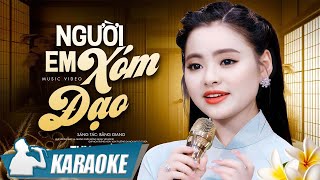 Karaoke Người Em Xóm Đạo  Thu Hường  Karaoke tone nữ beat chuẩn [upl. by Franek32]