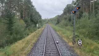 Führerstandmitfahrt Schwandorf  Cham  Furth im Wald  Cham Alex Cabview BR223 Train [upl. by Enihsnus363]