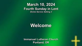 March10 2024  Fourth Sunday in Lent [upl. by Htebarual]