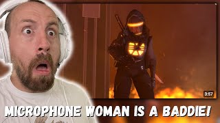 MICROPHONE WOMAN IS A BADDIE the skibidi wars 103 REACTION [upl. by Ahsatan]