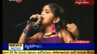 Sravanthi Cute Song in NATA CelebrationsTV5 [upl. by Weingarten790]