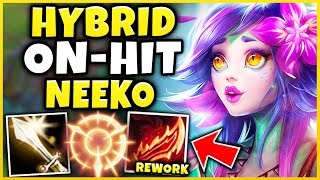 THIS HYBRID ONHIT NEEKO BUILD IS WAY TOO OP FASTEST TOWER KILLER IN GAME  League of Legends [upl. by Rolfston329]