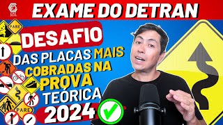 LEGISLAÇÃO DE TRÂNSITO  DESAFIO DE PLACAS DE TRÂNSITO DETRAN 2024  REVISÃO SIMULADO DO DETRAN [upl. by Einiffit656]