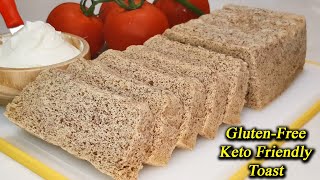 Toast Bread Recipe  Healthy GlutenFree and Keto Friendly [upl. by Nnylsoj]