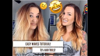 70 OFF Easy waves demonstration for unruly hair using Duvolle curling wand amp flat iron [upl. by Cira]