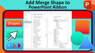 How to Enable Missing Merge Shapes Option in PowerPoint 2025  Add Merge Shapes Option in PowerPoint [upl. by Amathist]