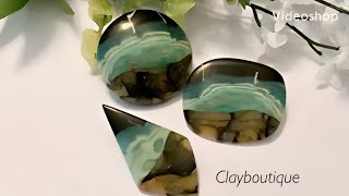 Polymer Clay Faux Blue Petrified Wood [upl. by Assiruam]