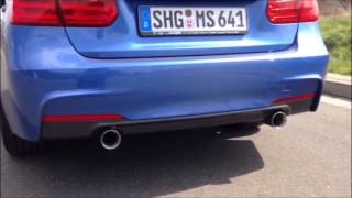 2x1 Tailpipe Sports Exhaust made by insidePerformance  here BMW 316i F30  PerformanceStyle [upl. by Anatola]