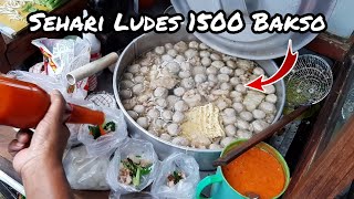 CUMA 15RB amp SEHARI LUDES 1500 BAKSO  LEGEDARIS SUDAH 32 TAHUN BERJUALAN  INDONESIAN MEAT BALL [upl. by Shing833]