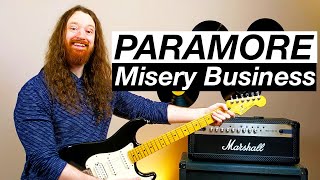 Misery Business by Paramore  Guitar Lesson amp Tutorial [upl. by Larret145]