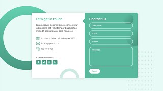 How to build a responsive contact form using Html css bootstrap 5 [upl. by Abrahams]