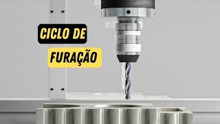 Como fazer programa de Furação simples no centro de usinagem CNC Ciclo Fixo [upl. by Esela128]