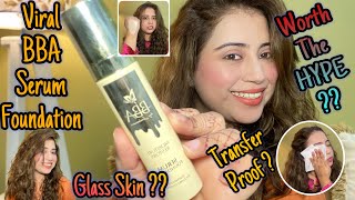 BEAUTIFY BY AMNA BBA Serum Foundation Review  Paisa Zaya 🤦‍♀️ makeup beautifybyamna [upl. by Kanter]