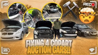 Fixing 4 Copart Auction Cars [upl. by Gamin641]