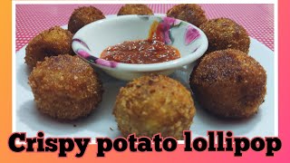 Crispy potato lollipop recipeevening snacks cooking snacks [upl. by Cressler]