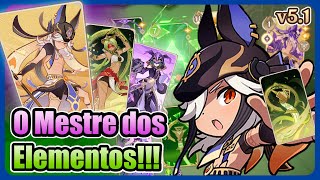 CYNO DENDRO no TCG do Genshin  Gameplay v51 Chamado Sagrado TCG [upl. by Walburga]