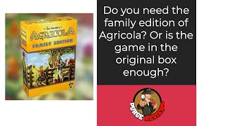 Agricola Family Edition by Purge Reviews Is this the right game for your family [upl. by Rosalee]