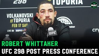 Robert Whittaker talks Paulo Costa win quotI look like this every fightquot [upl. by Nirol791]