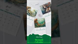 2025 Fantasy Mermaid Art Wall Calendar Planner [upl. by Anelrats75]