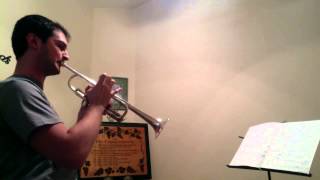 Snedecor Lyrical Etudes for Trumpet  Etude IV [upl. by Tomlinson]