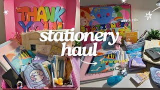 Aesthetic Stationery Haul from stationerypal  Tinkles ✨ [upl. by Enoyrt]