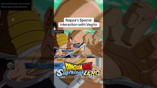 Nappa Special Interaction with Vegito in Sparking Zero sparkingzero dragonballsparkingzero dbsz [upl. by Ordnas]